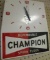 CHAMPION ADVERTISING CLOCK