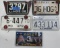 LOT OF 5 LICENSE PLATES