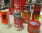 LOT OF 9 ASSORTED CANS