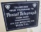 POSTAL TELEGRAPH FLANGE SIGN