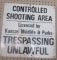 KANSAS WILDLIFE AND PARKS SIGN