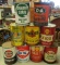 LOT OF 9 AUTOMOTIVE CANS