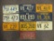 10 COLLECTIBLE LICENSE PLATES