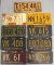 9 COLLECTIBLE LICENSE PLATES