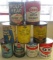 9 COLLECTIBLE CANS