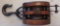 WOOD AND METAL PULLEY