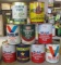 9 COLLECTIBLE CANS
