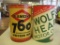 2 COLLECTIBLE CANS