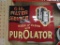 PUROLATOR FLANGE SIGN