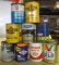 9 COLLECTIBLE ADVERTISING CANS