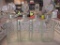 4 WALKERS GLASS DECANTER BOTTLES