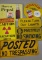 LOT OF 6 METAL ADVERTISING SIGNS