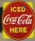 COCA COLA ADVERTISING FLANGE SIGN