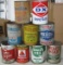 LOT OF 9 OIL CANS