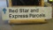 RED STAR EXPRESS PARCELS SIGN