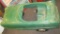 GREEN METAL PEDAL CAR