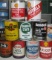 LOT OF 9 OIL CANS