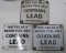 3 CONTAINS LEAD SIGNS