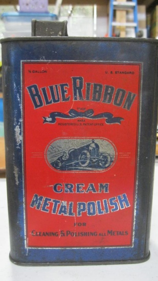 BLUE RIBBON METAL POLISH CAN