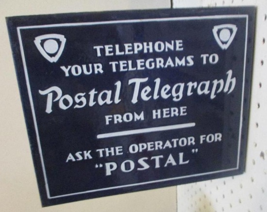 POSTAL TELEGRAPH FLANGE SIGN