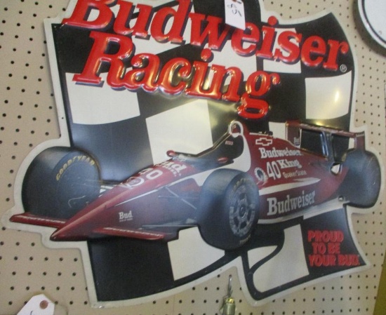 BUDWEISER RACING SIGN