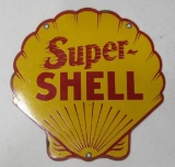 CONTEMPORARY SUPER SHELL ADVERTISING SIGN/PUMP PLATE