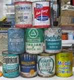 LOT OF 9 COLLECTIBLE CANS