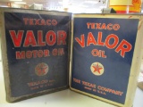 LOT OF 2 TEXACO VALOR CANS
