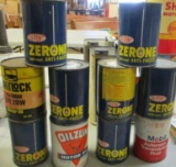 LOT OF 10 ASSORTED AUTO CANS