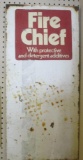 FIRE CHIEF ADVERTISING SIGN