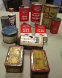 LOT OF 12 ASSORTED AUTOMOTIVE CANS