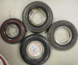 LOT OF 4 ASHTRAYS
