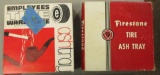 LOT OF 2 ASHTRAYS