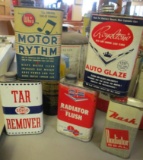 LOT OF 5 ASSORTED AUTOMOBILE CANS