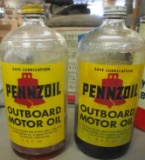 LOT OF 2 PENZOIL BOTTLES