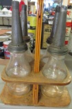 WOODEN JAR RACK