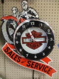 HARLEY DAVIDSON ADVERTISING CLOCK