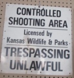 KANSAS WILDLIFE AND PARKS SIGN
