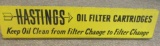 HASTINGS OIL FILTER DISPLAY SIGN