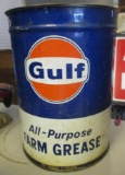 GULF FARM GREASE CAN