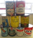 9 COLLECTIBLE CANS