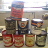 8 COLLECTIBLE CANS