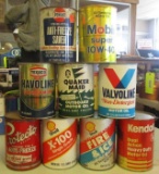 9 COLLECTIBLE CANS