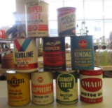 9 COLLECTIBLE CANS