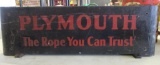 PLYMOUTH SIGN CANISTER