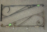 TWO METAL SIGN BRACKETS