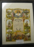 IMPROVED ORDER OF RED MAN FRAMED