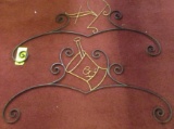 2 DRUG STORE SIGN BRACKETS