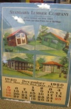 STANDARD LUMBER COMPANY CALENDER