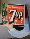 7 UP ADVERTISING FLANGE SIGN